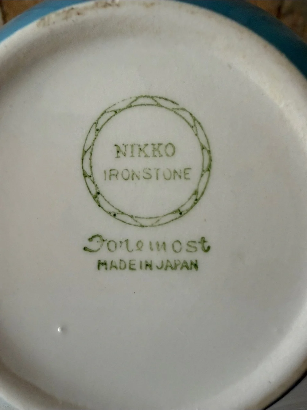 Nikko Ironstone Foremost Blue Creamer